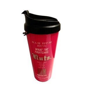 KATE SPADE New York Bah Hum Bug Holiday 16oz Thermal Mug with Lid NWT